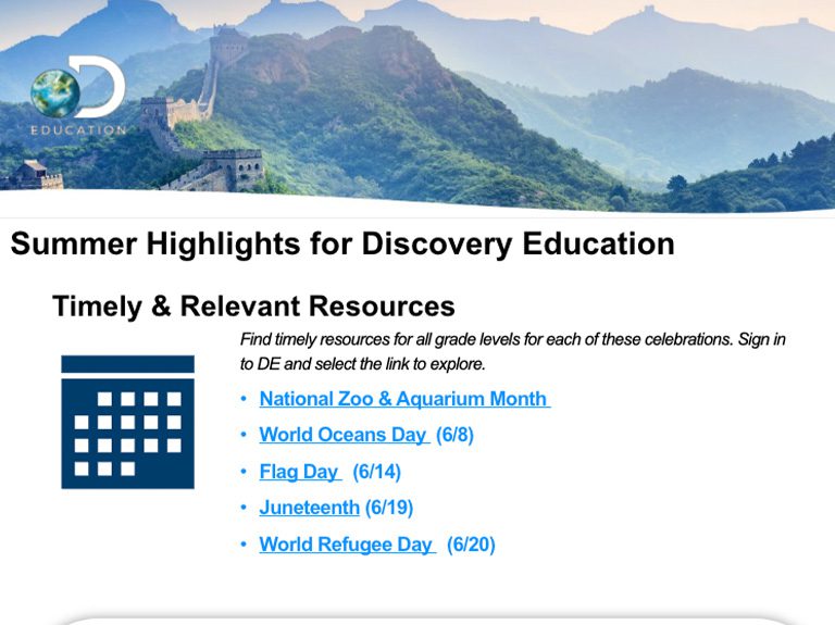 Summer newsletter tile